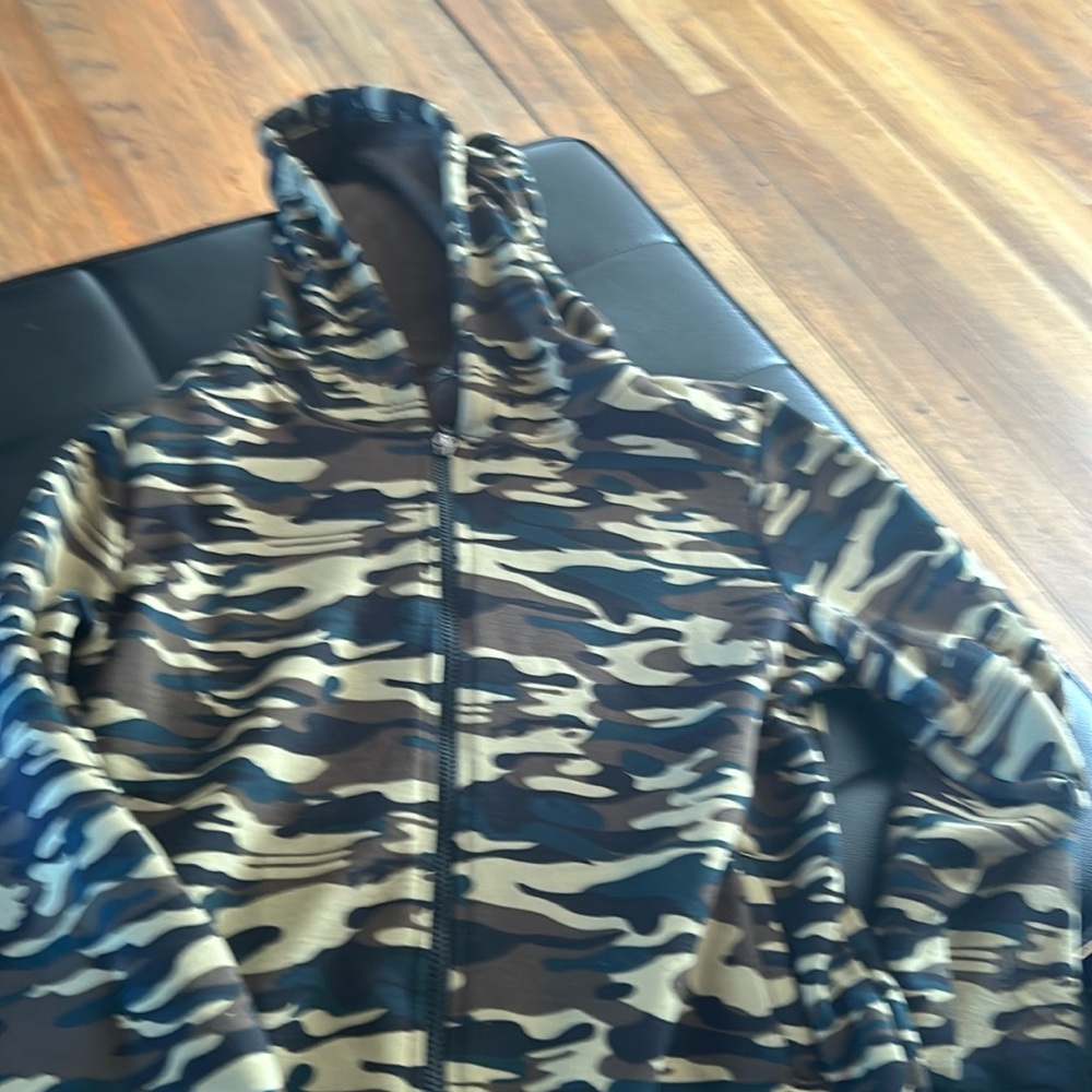 New Camouflage Hoodie, zip down